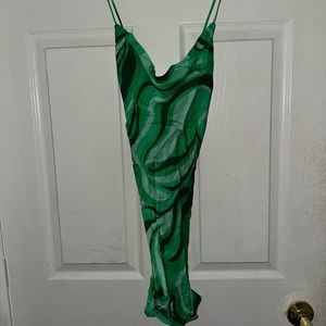 Zara mini cross strap backless dress